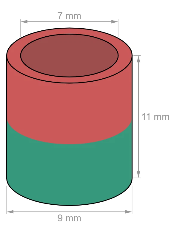 Super Strong NdFeB Neodymium Magnet Ring 40x20x10
